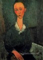 une femme au col blanc 1916 Amedeo Modigliani